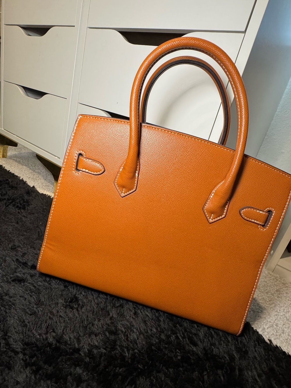 Women's Structured Handbag - Picture 4 of 8
